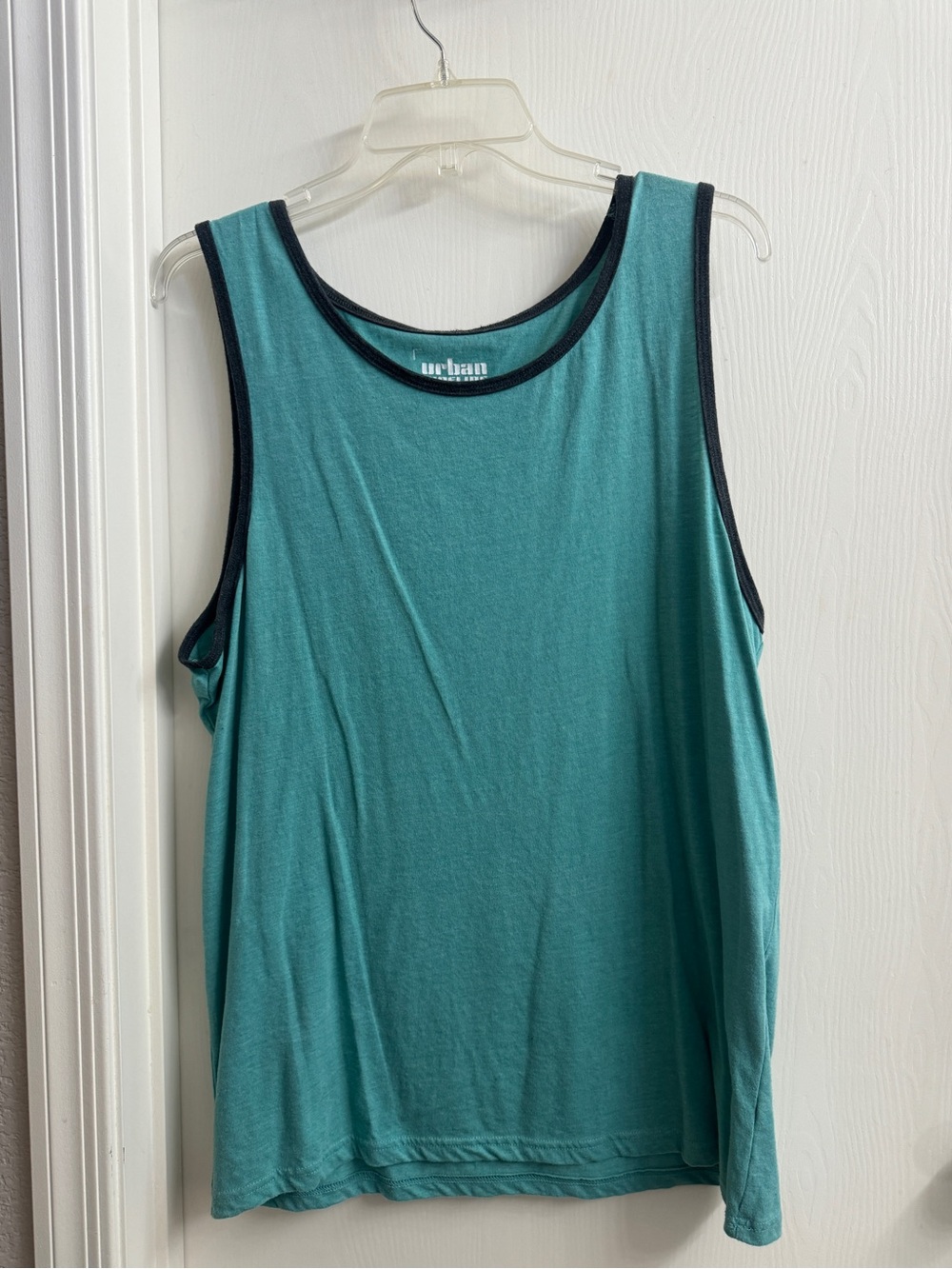 Urban Pipeline Teal Tank Top with Black Trim